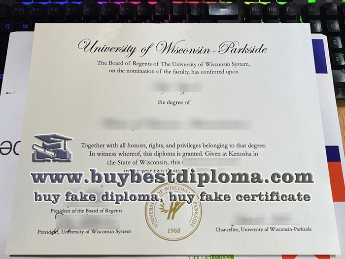 University Of Wisconsin Parkside Diploma, UW Parkside Certificate,