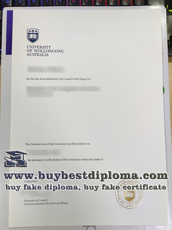 University of Wollongong degree, fake UOW diploma,