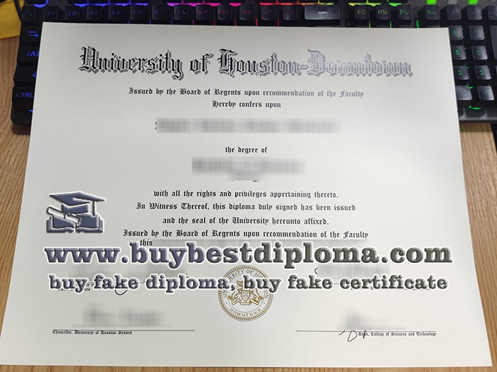 University of Houston-Downtown fake diploma