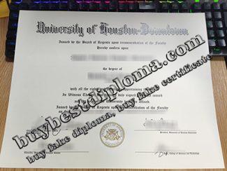 University of Houston-Downtown fake diploma