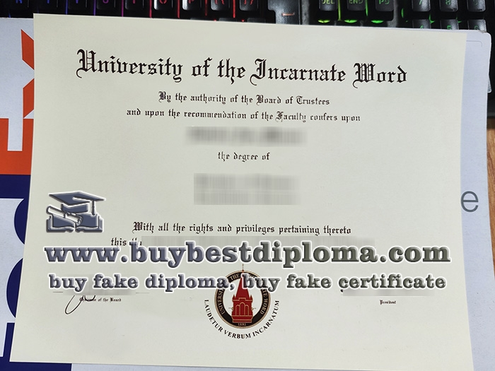 University of the Incarnate Word diploma, UIW certificate,