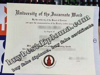 University of the Incarnate Word diploma, UIW certificate,