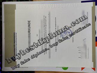 Paderborn University diploma, Universität Paderborn degree,