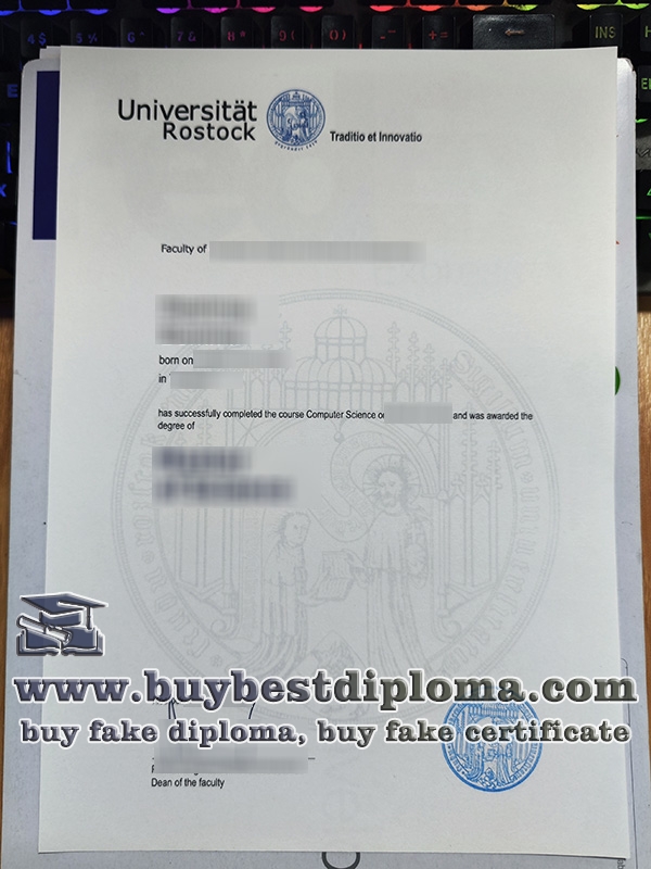 Universität Rostock urkunde, Universität Rostock diploma,