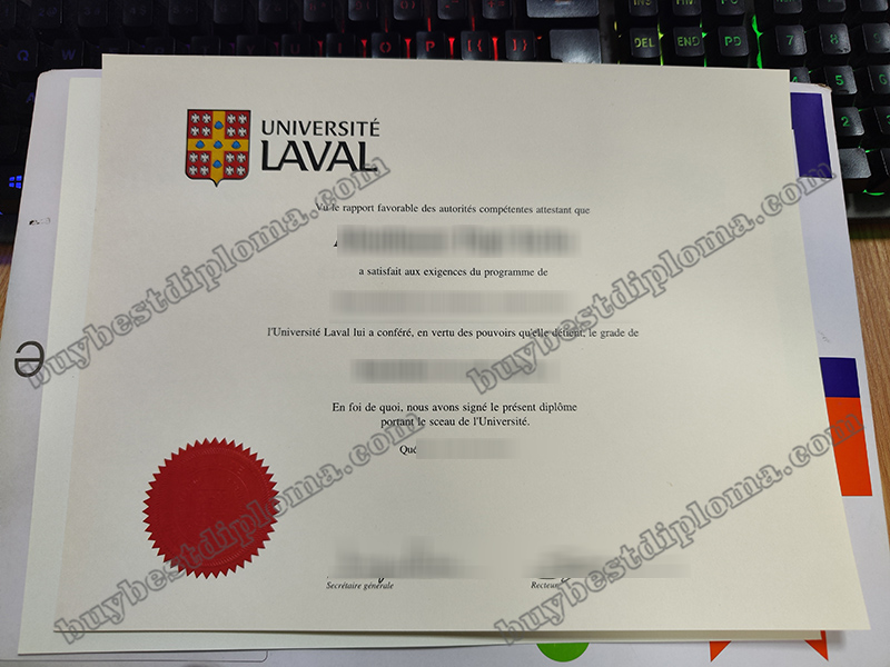 Université Laval fake diploma, Université Laval certificate,