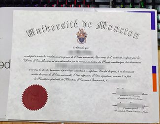 University Of Moncton Diploma, Université De Moncton Certificate,