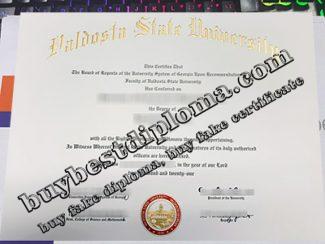 Valdosta State University diploma, Valdosta State University degree,