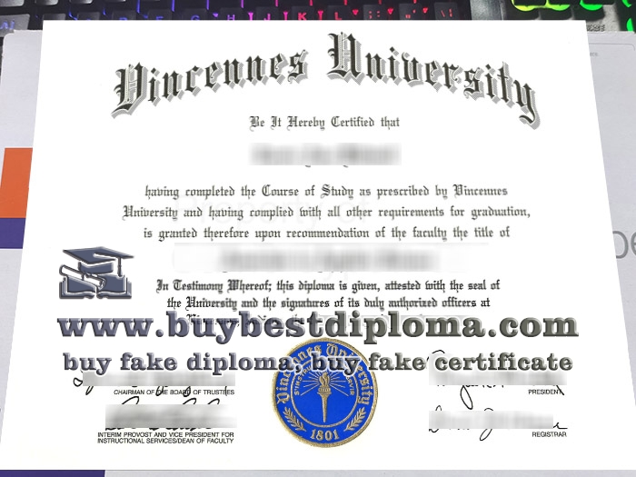Vincennes University diploma, Vincennes University degree,