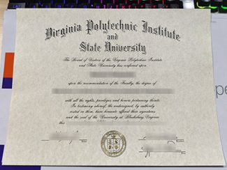 Virginia Tech diploma, Virginia Polytechnic Institute diploma,