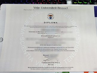Vrije Universiteit Brussel diploma, VUB degree,