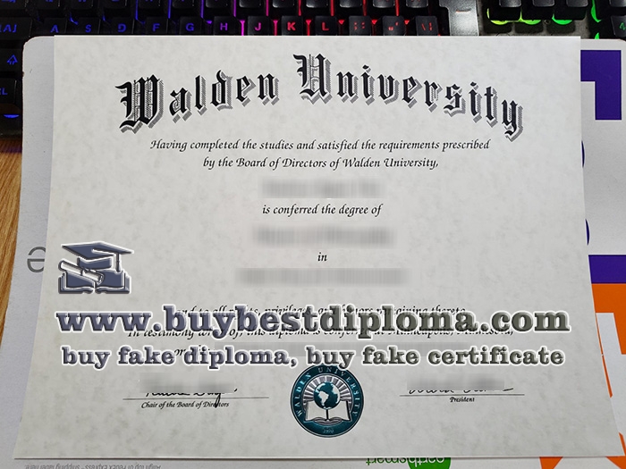Walden University diploma, Walden University certificate,