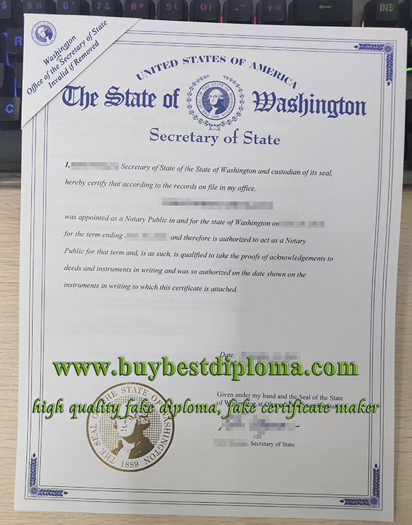 Washington Secretary of State apostille, fake Washington diploma authentication,