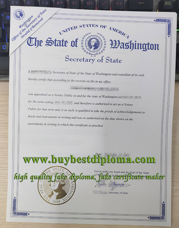 Washington Secretary of State apostille, fake Washington diploma authentication,