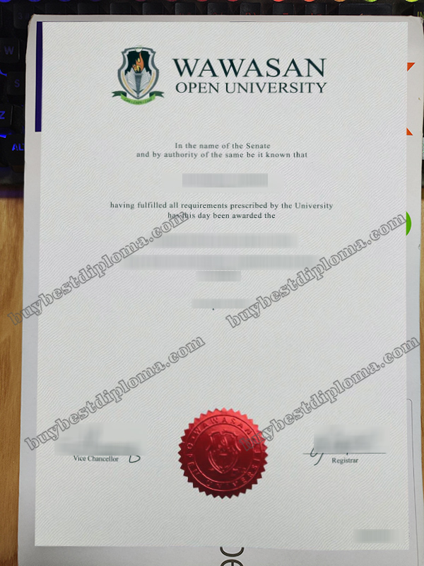 Wawasan Open University degree, Wawasan Open University certificate,