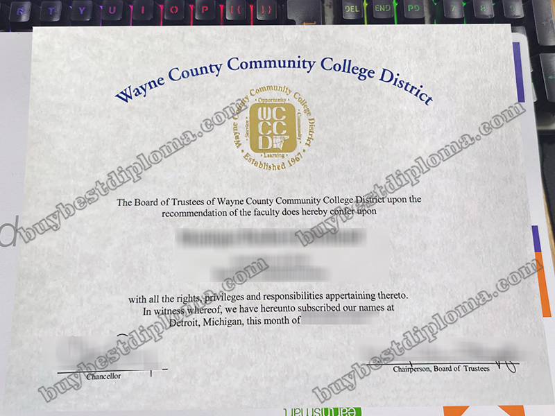 Wayne County Community College diploma, Wayne County Community College certificate,