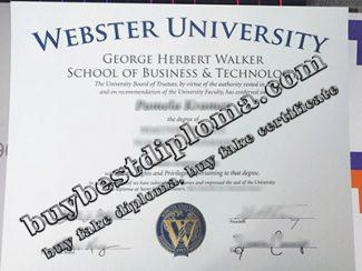 Webster University diploma, fake Webster University degree,