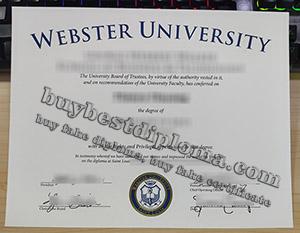 Webster University diploma, Webster University degree, Webster University certificate,