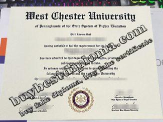 West Chester University diploma, West Chester University degree,