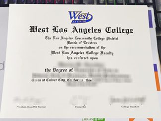 West Los Angeles College diploma, West Los Angeles College certificate,