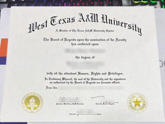 West Texas A&M University diploma, West Texas A&M University degree,