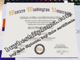 Western Washington University diploma, Western Washington University degree,