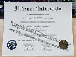 Widener University diploma