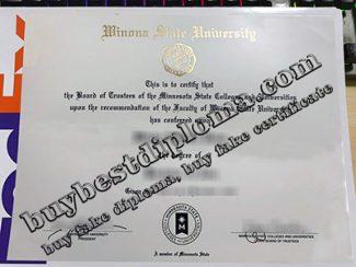 Winona State University diploma, fake Winona State University degree,