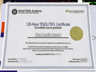 fake TESOL certificate, World TESOL Academy TESOL certificate,