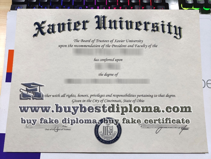 Xavier University diploma, Xavier University degree,