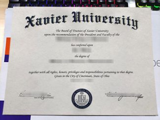 Xavier University diploma, Xavier University degree,