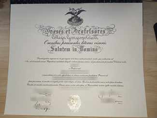 Georgetown University diploma, Universitas Georgiopolitana diploma,