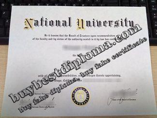 National University diploma, fake National University degree,