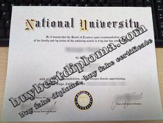 National University diploma, fake National University degree,