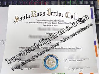 Santa Rosa Junior College diploma, Santa Rosa Junior College certificate,