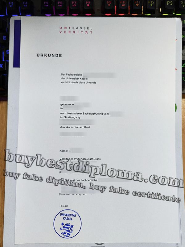 Universität Kassel degree, Universität Kassel diploma,