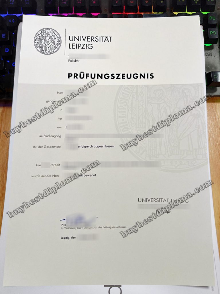 Universität Leipzig transcript, Universität Leipzig zeugnis,