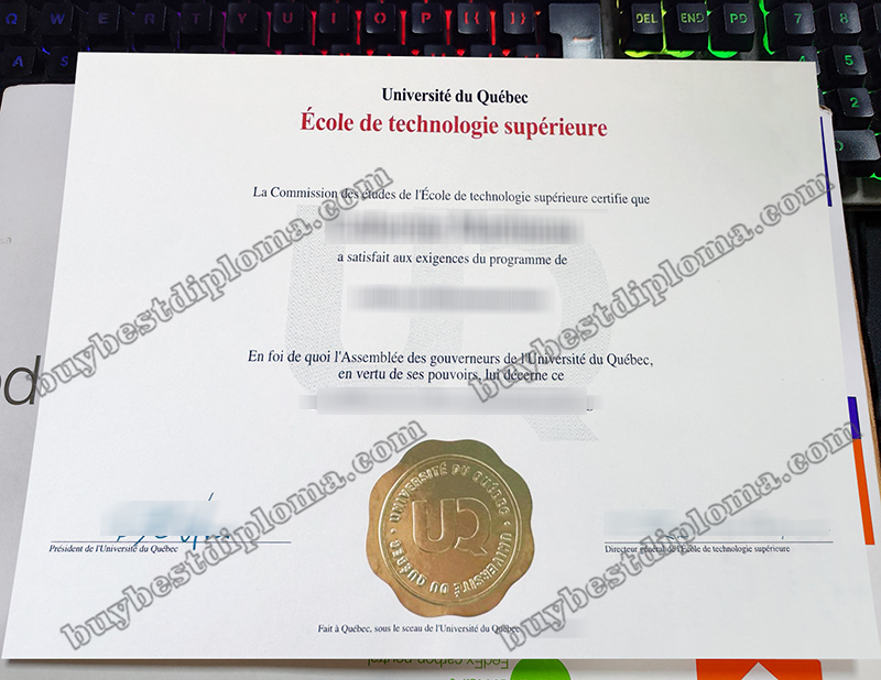 École de technologie supérieure diplôme, University of Quebec diploma,