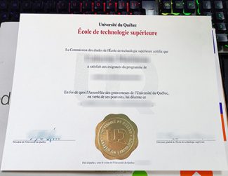 fake École de technologie supérieure diplôme, University of Quebec diploma,